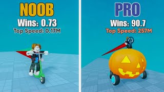 The Ultimate Challenge Noob To Pro  Jack O Lantern Car Race Clicker Roblox [upl. by Herschel802]