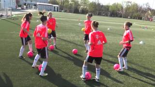 Techniktraining FC Bayern München U17 Frauen und Mädchen [upl. by Enahpad906]