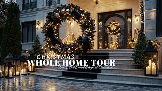 Christmas Whole Home Tour Bold and Elegant Ornament Decor Ideas 2024 [upl. by Andromada]