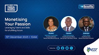 Monetising Your Passion  NSSF Financial Literacy Webinar [upl. by Erina415]