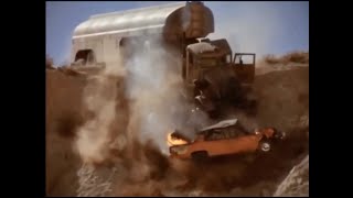 Duel movie truck crash ending Peterbilt 281 Steven Spielberg 1971 [upl. by Ban]