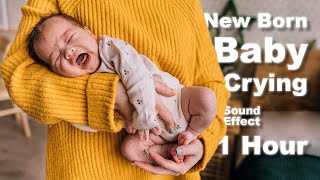 New Born Baby Crying Sound Effect 1 Hour  No Copyright [upl. by Aaberg985]