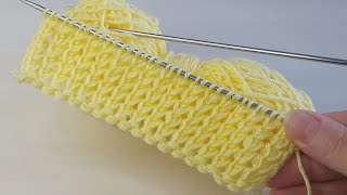 Üç günde yelek örün ✅iki şiş kolay örgü model anlatımı ✅crochet knitting [upl. by Craddock]