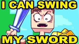 I CAN SWING MY SWORD  Minecraft Song [upl. by Ahsaercal233]