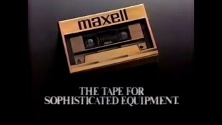 80s Ads Maxell Cassette Tape 1985 [upl. by Copland]