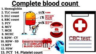 Complete Blood Count Test  Complete Hemogram CBC report [upl. by Larrad931]