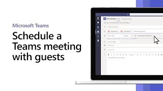 How to schedule a Microsoft Teams meeting with guests [upl. by Flan]