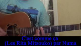 Cest comme ça Les Rita Mitsuko guitar voice cover 1986 [upl. by Derman893]