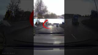 Dashcam Captures Close Call with WRONGWAY Driver in 4K [upl. by Nylakcaj]