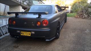 1000hp R34GTR Part 2 INSANE SOUND [upl. by Kcirdderf]