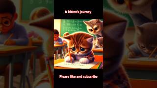 Sunny paws journey😅🤣cat ai shorts kitten cartoon [upl. by Drucie]