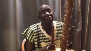 Jali Alagi MBye  storytelling from the Gambia THE KORA STORY [upl. by Yadrahc]