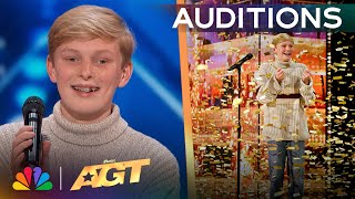 Reid Wilson Receives The GOLDEN BUZZER For quotYou Dont Own Mequot  Auditions  AGT 2024 [upl. by Ilsa184]