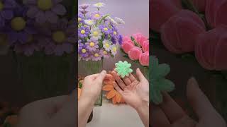 Handmade diy pipe cleaner flowerhandmade handmadegifts flowers handmadecrafts decoration diy [upl. by Hahseram]