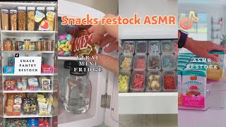 Snacks restock  organizing and restocking ASMR  Tiktok compilation 🍬🍭🍫 [upl. by Nepets600]