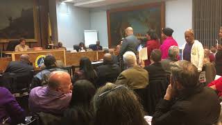 Plainfield residents protest at city council meeting [upl. by Yraht]