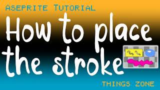 Aseprite TutorialHow to place the stroke Cómo colocar trazoPixel Art [upl. by Riorsson986]