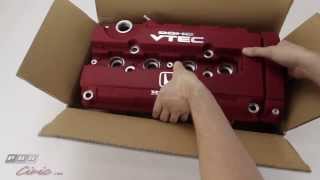 JDM Civic Type R Red Valve Cover B Series Unboxing Review [upl. by Eessac825]