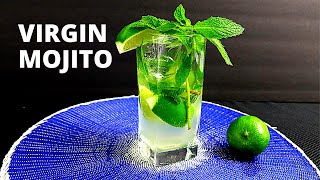 Virgin Mojito  How to Make Mojito Without Alcohol Mocktail Recipe [upl. by Theresina]