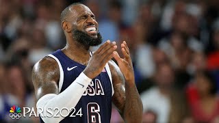 LeBron James was THE MAN in Team USAs quarterfinal victory against Brazil  Paris Olympics [upl. by Condon]