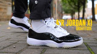 AIR JORDAN 11 GRATITUDE Review amp On Feet [upl. by Ttirb]