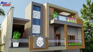 40 Feet West Facing Home Design  House Design  Elevation  Ghar Sansar Bikaner [upl. by Vanda37]