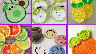 Crochet cup coaster [upl. by Durstin328]