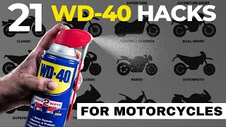 21 GENIUS WD40 Hacks For ALL MOTORCYCLES [upl. by Eilram]