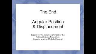 Angular Position and Displacement [upl. by Annaeirb]