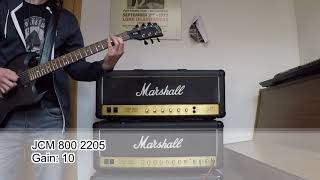 Marshall JCM 800 Comparison  Shootout 2204 Vs 2205 [upl. by Aihseyk444]