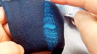 How to Perfectly Repair Holes in Knitted Sweaters Without Leaving any Traces [upl. by Hanima]