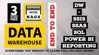 3 HOURS  Data Warehouse Complete Tutorial  SQL  SSIS  SSAS  Power BI   End to End [upl. by Gnilyam128]