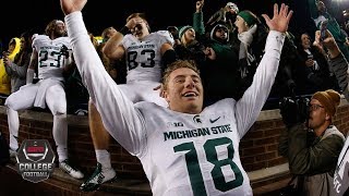 Michigan State vs Michigan 2015 Highlights MSU wins on final play  College Football Highlights [upl. by Teerprug]