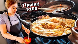 IRIS The Street Food MASTER  Mexican Street Food BREAKFAST  Tipping 100 Dollars [upl. by Aserret]