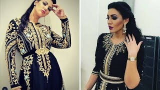 Collection Caftan Noir 2017 جديد و اخر تصاميم القفطان المغربي الاسود [upl. by Miah]