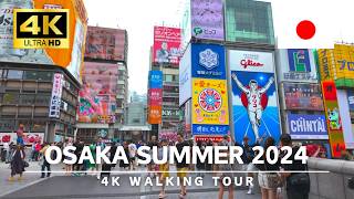 Osaka 2024  Dotonbori 4K Walking Tour Osaka Summer Walk｜4K HDR 60fps [upl. by Rolan]