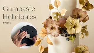 Gumpaste Flowers for Beginners Hellebore Tutorial Part 1 [upl. by Dekow446]