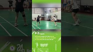 Vừa combat với người yêu và phải đi đánh cầu lông 24hsports shorts caulong batminton [upl. by Dazraf]