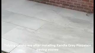 Paving Leeds Kandla Grey Porcelain Patio [upl. by Misak]