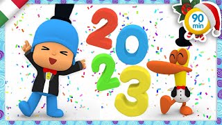 🥳 POCOYO ITALIANO Festeggia il Capodanno Buon 2023 90 min VIDEO e CARTONI ANIMATI per bambini [upl. by Gellman727]