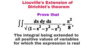 Liouvilles Extension of Dirichlets theorem in hindi  problem 2 [upl. by Prager]