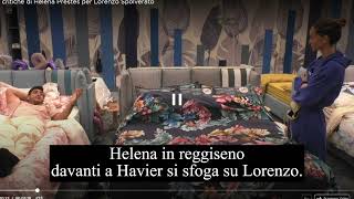 Helena in reggiseno davanti a Havier si sfoga su Lorenzo [upl. by Nylatsyrk59]