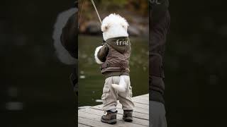 Bichon Frise Top Funny Video  Bichon Frise gone fishing [upl. by Stieglitz]