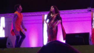 Dinesh lal yadav with amrapali dubey bhojpuri muqabala doha qatar 17 March 2017 [upl. by Azial299]