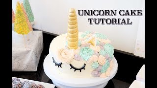 Unicorn cake  Tutorial [upl. by Ocin843]