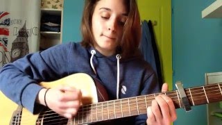 Le vent nous portera  Noir Désir cover folk guitar [upl. by Ekalb632]