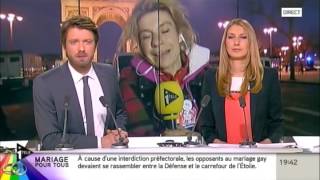 Frigide Barjot semporte face à la partialité des journalistes dITELE 240313 [upl. by Kane235]