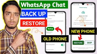 How To Backup WhatsApp Messages 2024  How To Restore WhatsApp Messages  WhatsApp Backup amp Restore [upl. by Aissatan]