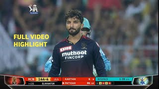 IPL 2022 LSG vs RCB Full Match Highlight Video  Lucknow Super Giants vs Royal Challengers Bangalore [upl. by Htebezile]