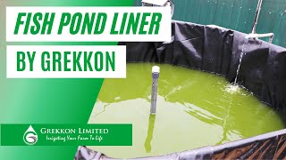 Fish Pond Liner Installation by Grekkon Limited at Ukwala [upl. by Niassuh]